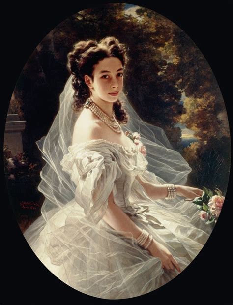 19th Century Royal Women Portraits By Franz Xaver Winterhalter German