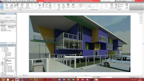 Autodesk Revit Architecture How To Make A Render Youtube