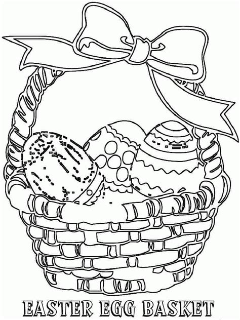 easter basket coloring pages coloring home