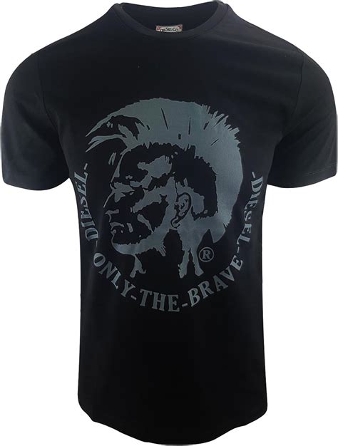 Diesel T Shirt Only The Brave Iroca Head S M L Xl Xxl Size Xl Colour With Logo Black Grey