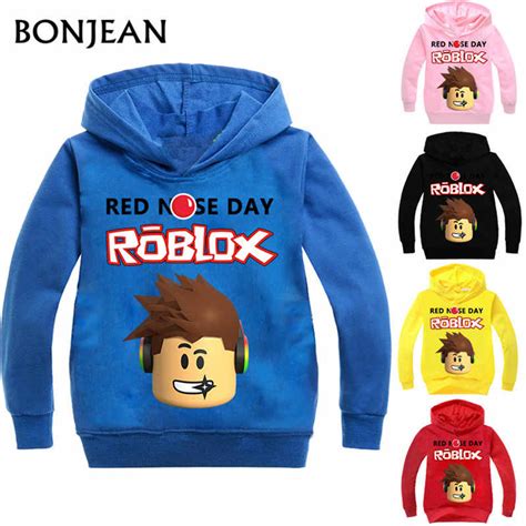 Buy Roblox Hoodies Shirt For Boys Sweatshirt Red Noze