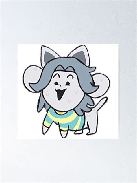 Temmie Poster For Sale By Noorool Redbubble
