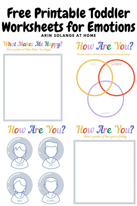 Free Printable Toddler Worksheets For Emotions Arinsolangeathome