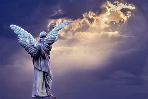 Beautiful Angel In Heaven Stock Photo Image Of Concepts 96240840