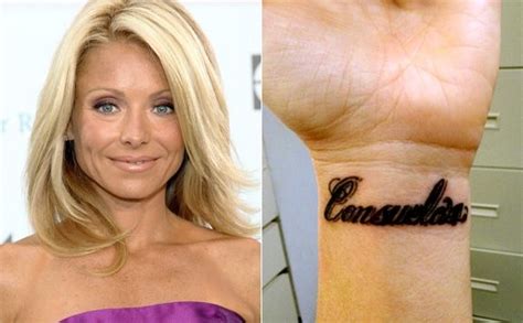 Celebrity Ink Prominente Tattoos Kelly Ripa Immer Lächeln