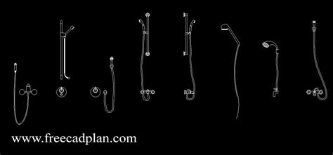 Bathroom fittings free cad drawings. bathroom Hand shower cad blocks for autocad - dwg download ...