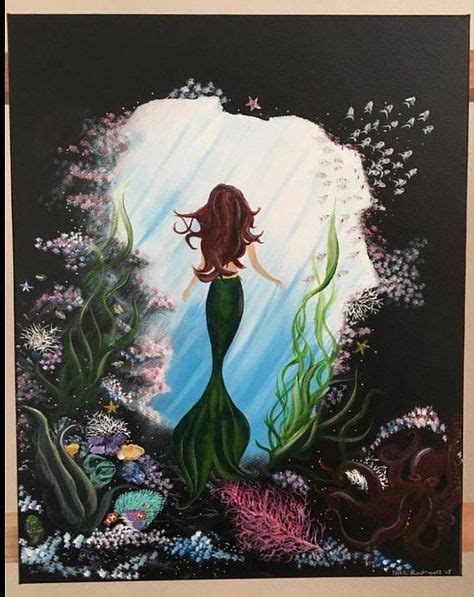 Painting Acrylic Ocean Beautiful 47 Trendy Ideas Mermaid Paintings
