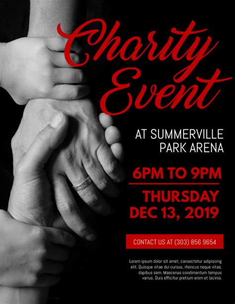 Charity Event Flyer Template Postermywall