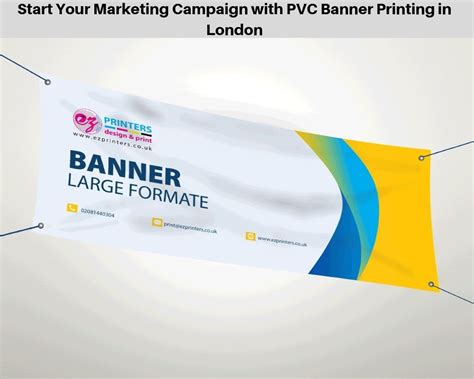 Start Your Marketing Campaign With Pvc Banner Printing In London Pvc