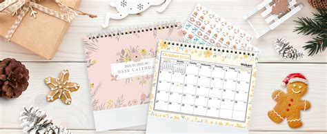 Small Desk Calendar 2024 Mokani Mini Standing Desk Planner 18 Months