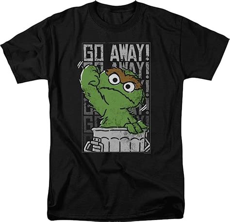 Amazon Com A E Designs Oscar The Grouch Shirt Go Away T Shirt Clothing