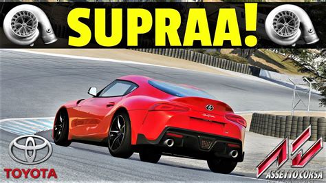 The New Toyota Supra Hotlap At Laguna Seca Assetto Corsa K Youtube