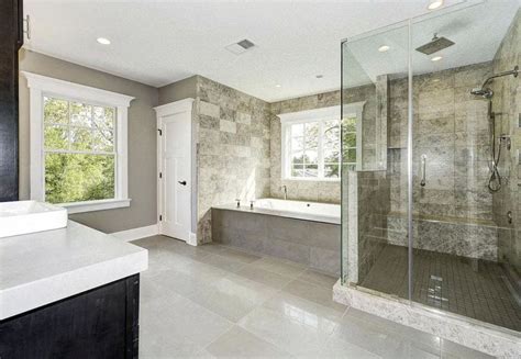 Natural stone like marble or granite offer beauty at a high cost; Travertine Shower Ideas (Bathroom Designs) - Designing Idea