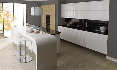 15 puts the bottom of the cabinet at 69 aff. High Gloss White Kitchen Cabinet | Top Home Information