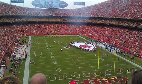 Just in time for the chargers' sofi stadium debut. Kansas City Chiefs - Arrowhead Stadium