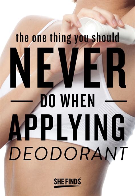 The One Thing You Should Never Do When Applying Deodorant How To