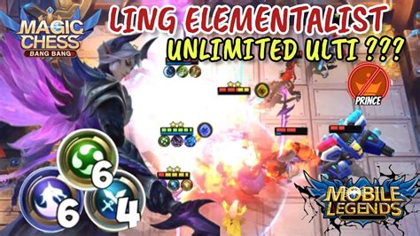 Magic Chess Mobile Legends Hyper Ling Elementalist Instan Burst Damage Counter Prince