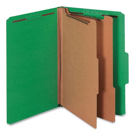 Universal Bright Colored Pressboard Classification Folders 2 Dividers