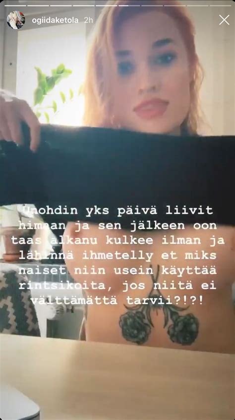 Iida Ketola Korppila näytti paljaat rintansa sensuroimattomana Instagramissa Oon alkanut