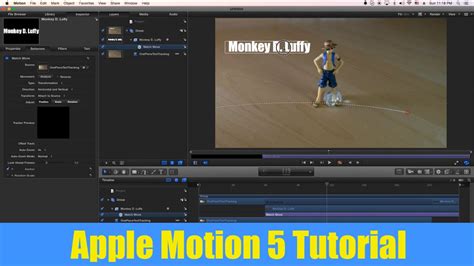Apple Motion 5 Tutorial Text Motion Tracking Match Move Youtube