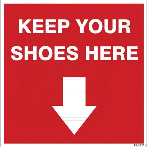 Keep Your Shoes Here Protector Firesafety