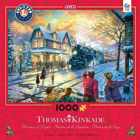 Ceaco Thomas Kinkade All Aboard For Christmas Puzzle 1000 Piece