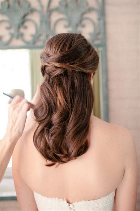 53 Pretty Half Updo Wedding Hairstyles Weddingomania