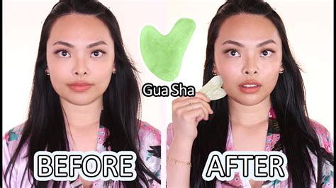 Gua Sha Facial Massage For A Slimmer Face Youtube