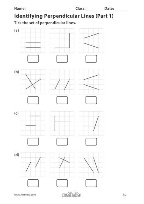 Slope Parallel And Perpendicular Lines Worksheet