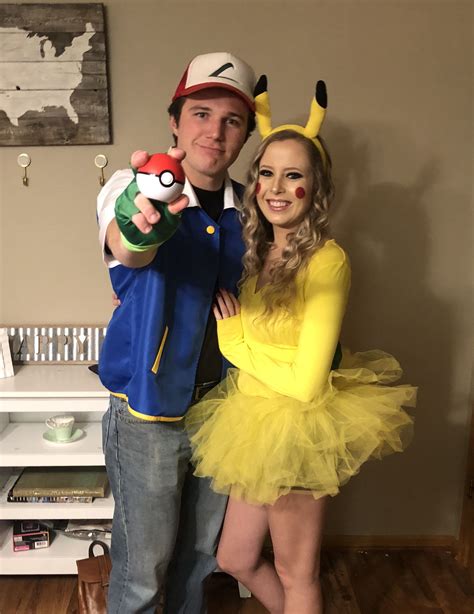 ash and pikachu couple costume costumezc