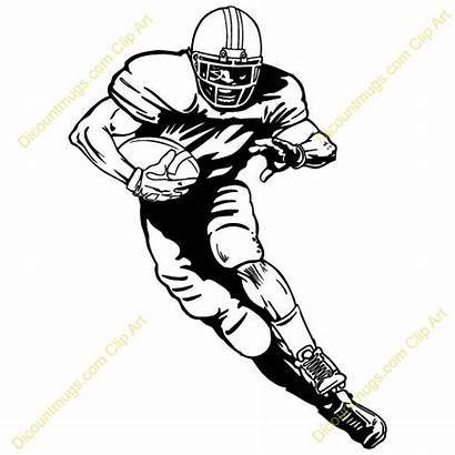 Football Player Running Clipart Standing Players Mean
