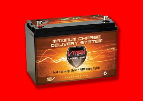 Vmax Slr125 Agm Deep Cycle 12v 125ah Battery For Synthesis Renogy Pv