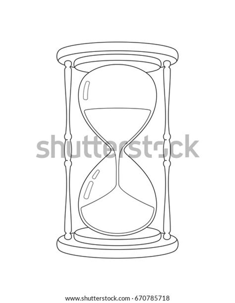 Hourglass Drawing Outline