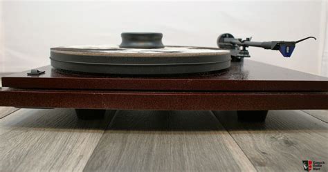 Revolver Turntable In Burgundy Finish With Linn Basik Arm Photo