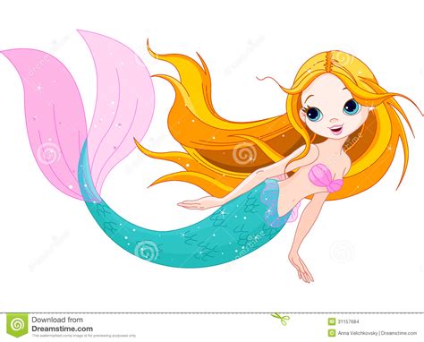 87 Cute Mermaid Stock Mermaid Clip Art ClipartLook