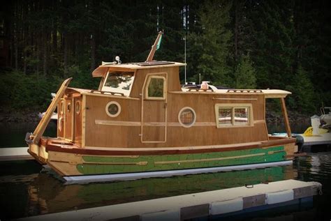 Waterwoody Houseboat House Boat Wooden Boat Plans Boat Building