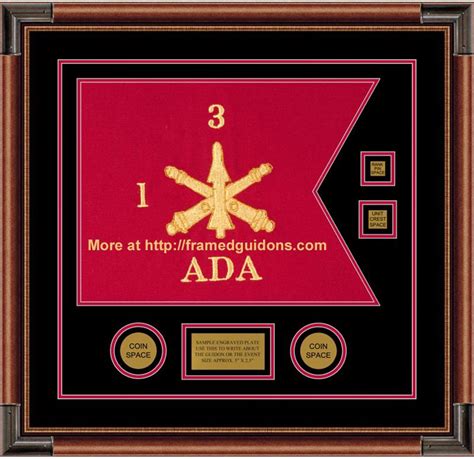 Air Defense Artillery Archives Framed Guidons Military Shadow Box