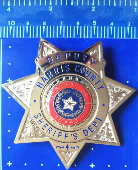 Deputy Sheriff Harris County Texas Badge Policebadgeeu