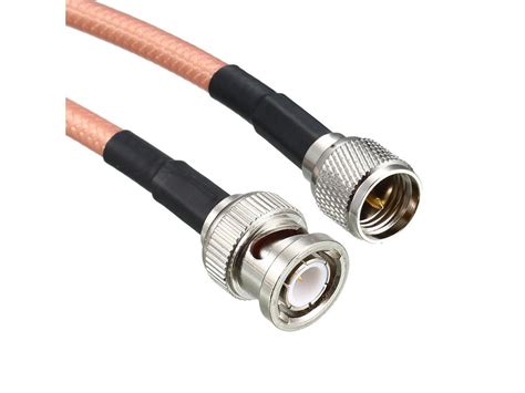 Low Loss Rf Coaxial Cable Connection Coax Wire Rg 142 Bnc Male To Mini