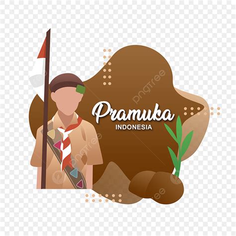 Pramuka Cartoon PNG Transparent Pramuka Indonesian Vector Cartoon Png