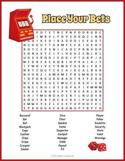 Maybe you would like to learn more about one of these? Casino Word Search