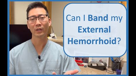 EXTERNAL Hemorrhoid Rubber Banding YouTube