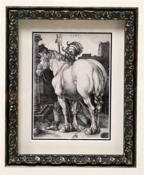 Albrecht Durer Large Horse The Engraving