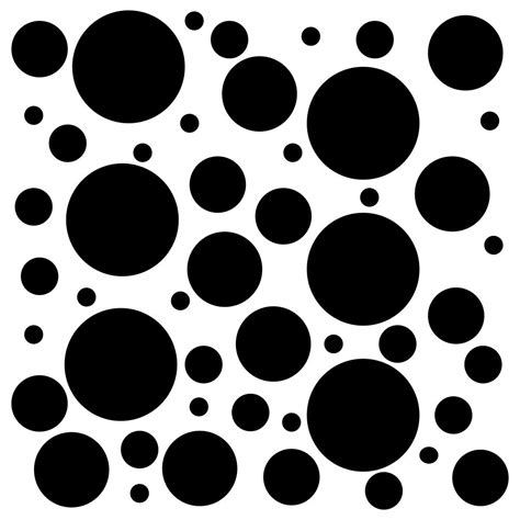 Set Of 300 Polka Dot Circles Vinyl Wall Decals Stickers