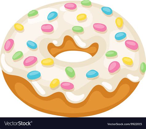 Donuts Isolated Royalty Free Vector Image Vectorstock