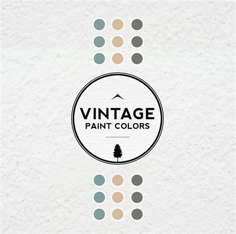 Vintage Paint Colors And Palette Home Style Guide Home Tree Atlas