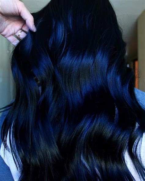 Beautiful Blue Black Hair Color Ideas To Copy Asap