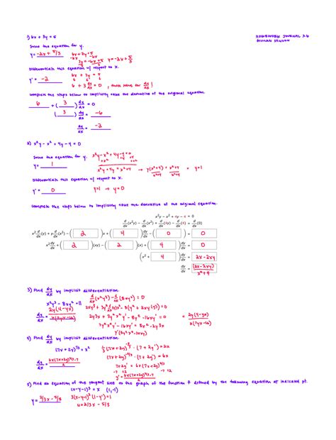 36 Implicit Differentiation And Related Rates Study Guide Mato 131