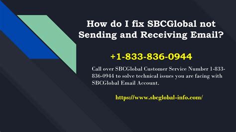 Ppt How To Solve Sbcglobal Not Sending And Receiving Emails 1 833