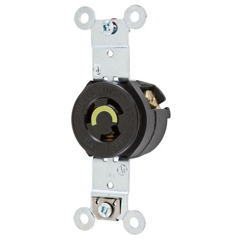 Locking Devices Twist Lock® Industrial Flush Receptacle 15a 125v 2